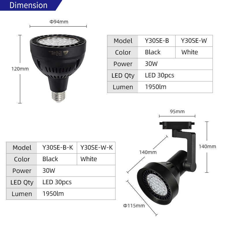Grow Light Led - Żarówka LED Y30SE z pełnym spektrum