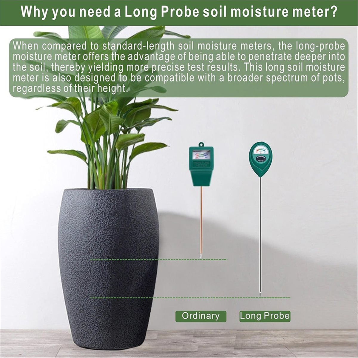 Plant Monitor - Miernik wilgotności gleby LNHF z długą