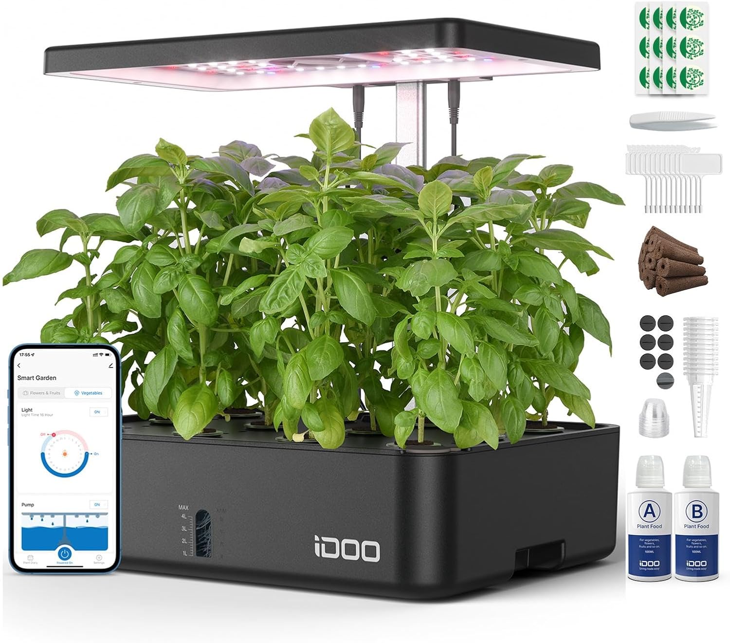 Indoor Garden Kit - 12-komórkowy system hydroponiczny WiFi do uprawy