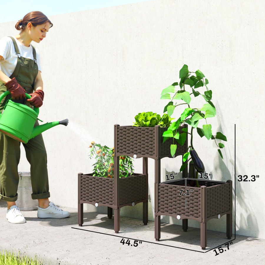 Plastikowa, podwyższona lejek  – Self Watering Planter recenzja i cena