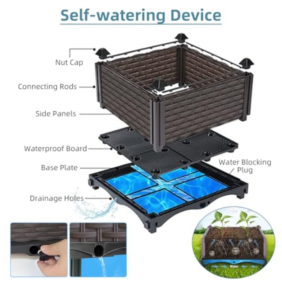 Samonawadniający się podwyższo – Self Watering Planter recenzja i cena