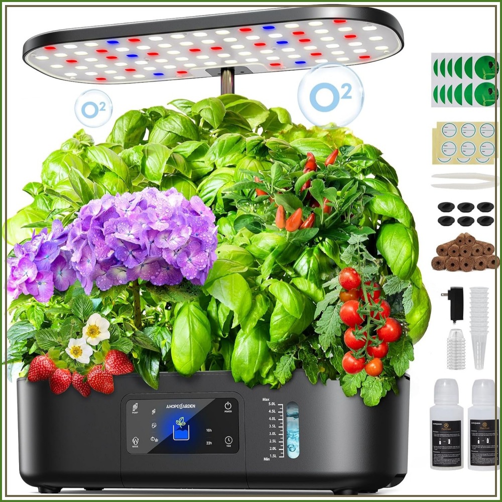 12-pojemnikowy wewnętrzny ogró – Hydroponic Grow Pod recenzja i cena