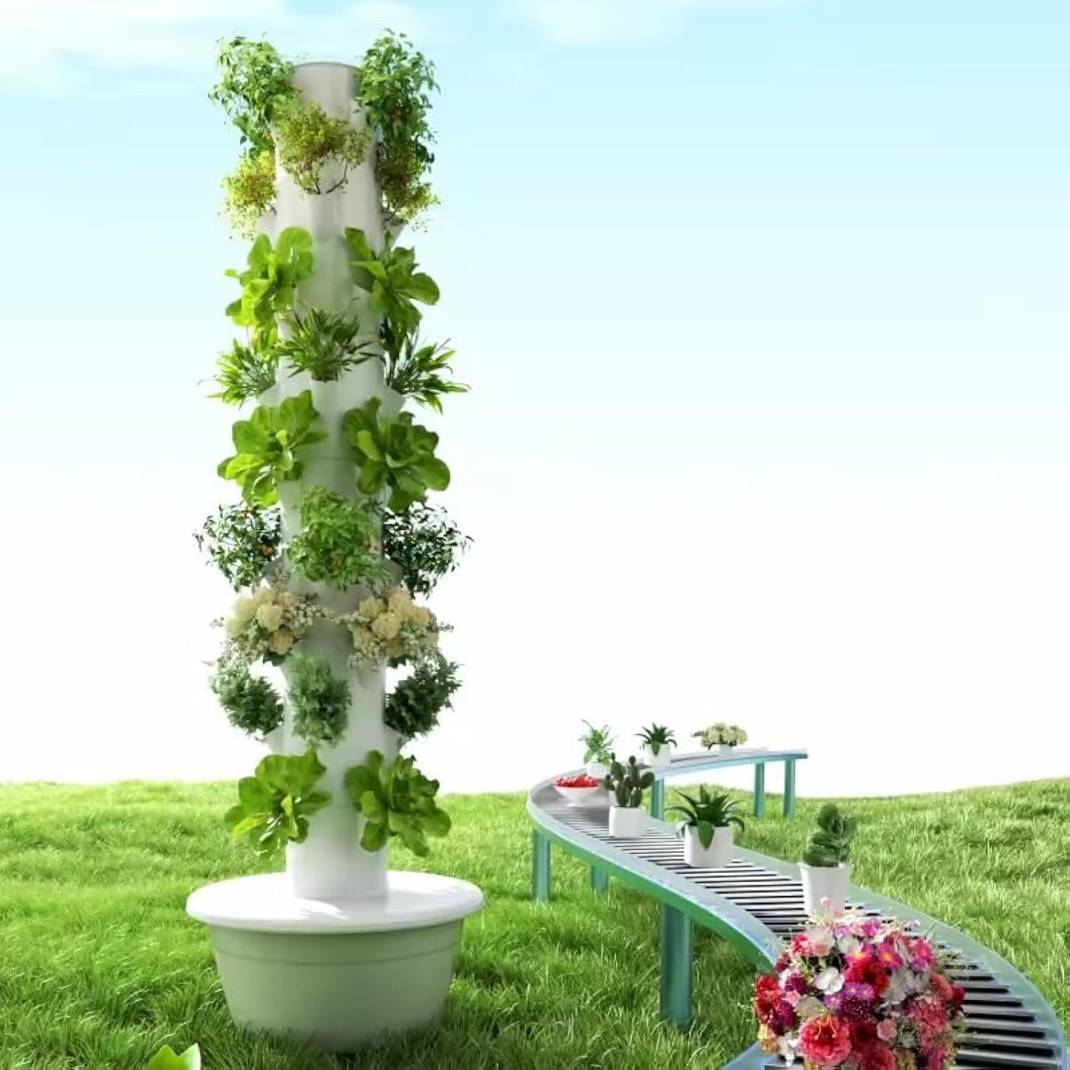 Wieża do hydroponiki pionowej, – Hydroponic Tower recenzja i cena